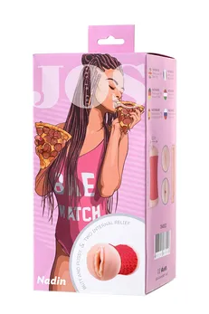 Masturbator bilateralni JOS NADIN, TPR, telesni, 14,5 cm