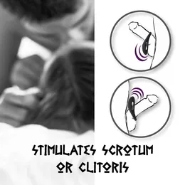 Prsten erekcije sa vibracijom Thor Cockring Black