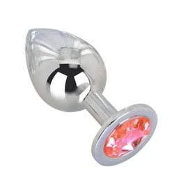 Veliki čelični plugin sa kristalom Pink Bubble Gum