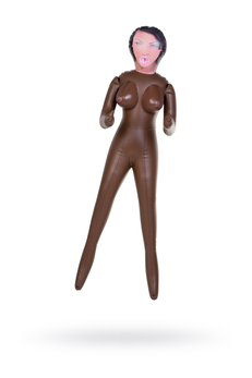 Lutka na naduvavanje Dolls-X bi TOIFA Michelle, crnka, sa tri rupe, 160 cm