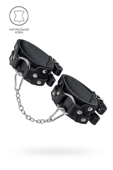 Okovi Pecado BDSM, sa dve trake, koža, crna