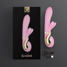 Vibrator sa klitoralnim procesom Gvibe-Grabbit, 18 cm