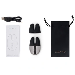 Le Vand Double Vibe masažer sa dvostrukom vibracijom tamni grafit