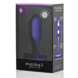 Profesionalna pluta za nošenje B-Vibe Snug plug 2 ljubičasta