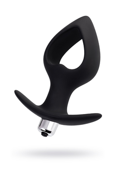 Analni vibracioni produživač POPO Pleasure by toifa Cordis M, silikon, Crna, 14 cm, Ø 5,5