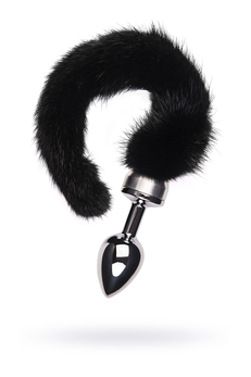 Analna čaura Metal bi TOIFA, metal, srebro, sa crnim repom, 32 cm, Ø 2,9 cm, 175 g