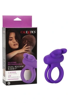 Dvostruki erekcioni prsten sa dvostrukom vibracijom Rockin Rabbit