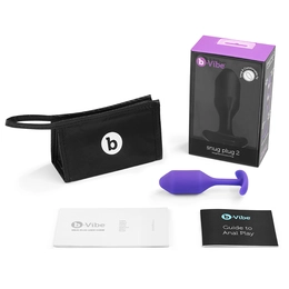 Profesionalna pluta za nošenje B-Vibe Snug plug 2 ljubičasta