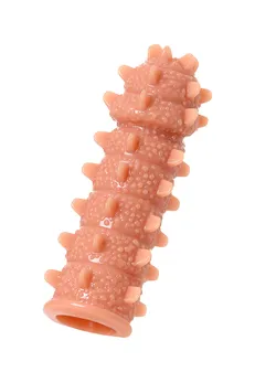 Kokos mlaznica je realna sa dodatnom stimulacijom, TPE, telesna, 12.7 cm (ES.04-S)