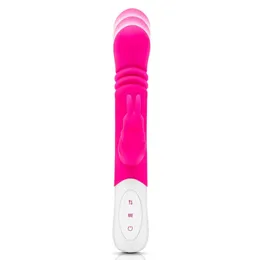 Mali tanki ružičasti masažer za G-tačku Slim Shaft THRUSTING G-spot Rabbit