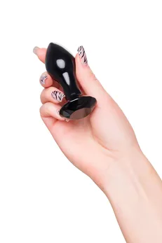 Analna čaura Sekus Glass, staklo, Crna, 8,5 cm