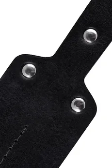 Pecado BDSM paddle, meka, prirodna koža i drvo, crna