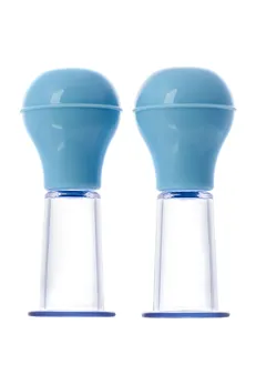 TOIFA set za stimulaciju bradavica, ABS plastika, cijan, 8,8 cm