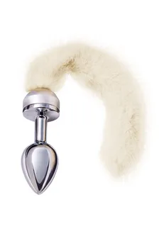 Analna čaura Metal bi TOIFA, metal, srebro, sa belim repom, 32 cm, Ø 2,9 cm, 175 g