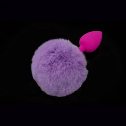 Silikonska čep sa repom-slane stvari, 6 cm.