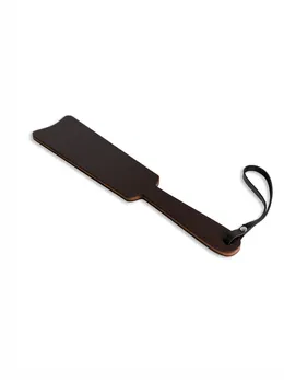 Paddle Crna tvrda od prave kože, drveta i HDF premaza venge boje