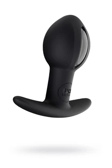 Analni stimulans Fun Factori Balls, silikon, crni, 7 cm