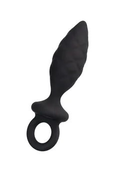 Erotist strob m - size Analni čep, silikon,Crna, 13,5 cm