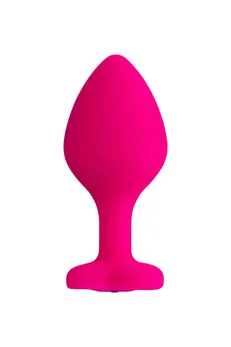 Analna čaura Todo bi Toifa Diamond Heart, silikon, ružičasta, 8 cm, Ø 3 cm