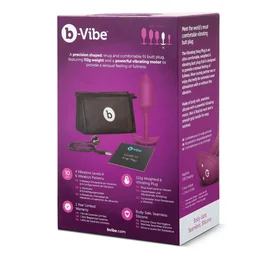 Čep za nošenje sa vibracijama Pink B-Vibe Vibrating Snug plug 2