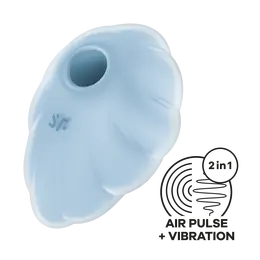 Satisfier Cloud Dancer vakuumski stimulator klitorisa, svetlo plava