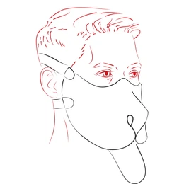 Neoprenska maska, plava