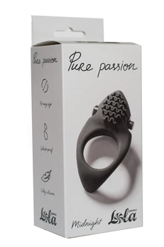 Erekcija vibrokolco Pure Passion Midnight black