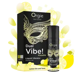 Orgie Dual Vibe Vibe jestivi gel! sa ukusom koktela Lemon gin i tonic 15ml