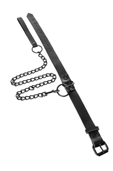 Toifa Theatre ovratnik, koža, crna, 58 cm