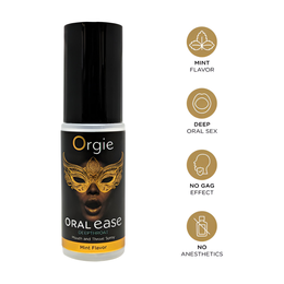 Oralni sprej Orgie Oral Ease Deepthroat, 15 ml