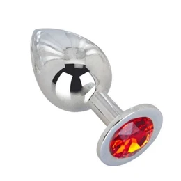 Veliki čelični plugin sa kristalom Red Flame