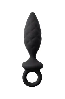 Erotist strob m - size Analni čep, silikon,Crna, 13,5 cm