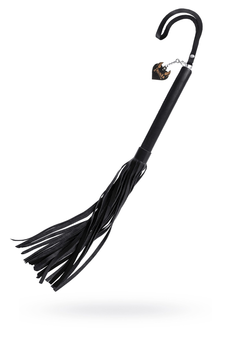 Pecado BDSM Bič, Crna drška, crni bičevi, prirodna koža