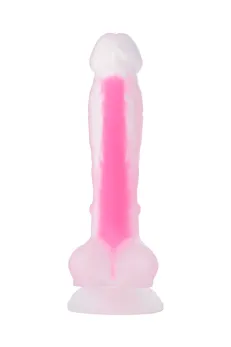 Dildo, sjaj u mraku, Beiond bi Toifa, Peter Glov, silikon, proziran, 22 cm