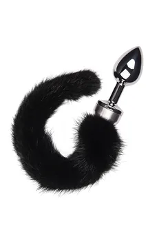 Analna čaura Metal bi TOIFA, metal, srebro, sa crnim repom, 32 cm, Ø 2,9 cm, 175 g