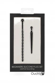 Set od dva uretralna stimulansa (žice) Beginners Silicone plug Set