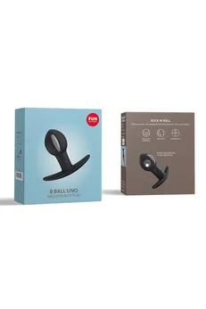 Analni stimulans Fun Factori Balls, silikon, crni, 7 cm