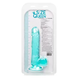 Faloimitator SIZE QUEEN 6 / 15.25 CM-BLUE