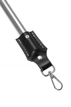 Odstojnik veliki za pričvršćivanje Pecado BDSM, metalni sa karabinerima, vrhovi-koža