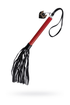 Pecado BDSM Bič, crvena drška, crni bičevi, prirodna koža