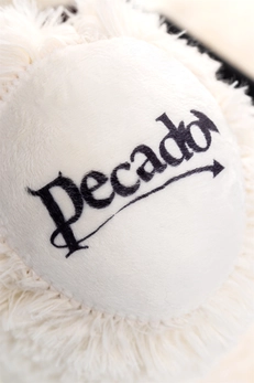 Pecado BDSM komplet za vezivanje medveda (mali odstojnik, lisice), koža, crna