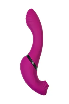 Vibrator rotacioni C vakuum stimulacija Joss Spinser, silikon, ljubičasta, 23 cm