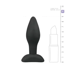 Mali Analni dodatak za početnike Small Black Silicone buttplug