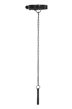 Toifa Theatre ovratnik, koža, crna, 58 cm