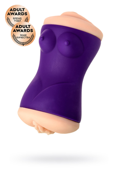 Masturbator dvostrani JOS YARA, TPR, telesni, 17,5 cm