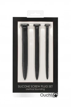 Set od tri stimulansa uretre (žice) Silicone Rugged Nail plug Set