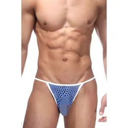 Muški tangi u veliku okruglu plavu mrežu