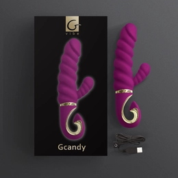 Zapanjujući vibrator Gvibe Gcandi-slatka malina, 18 cm ljubičasta