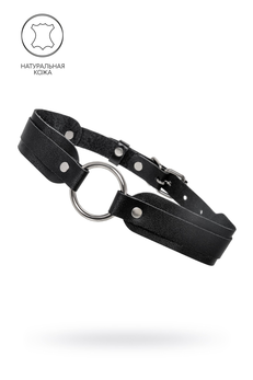 Ogrlica od čekića Pecado BDSM, zaobljena koža, crna