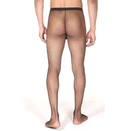 Hulahopke muške poluprozirne u srednje mrežaste crne